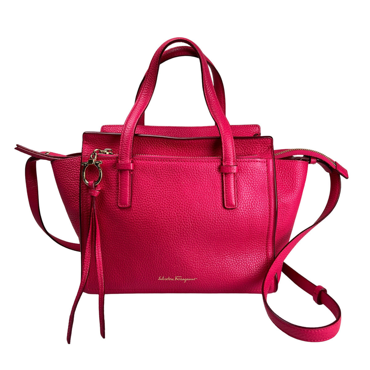 Ferragamo Purple Handle Bags A-17230