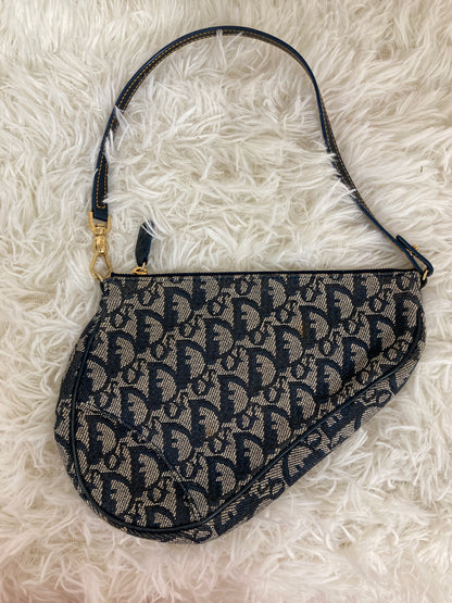 Dior Navy Handle Bags A-17233