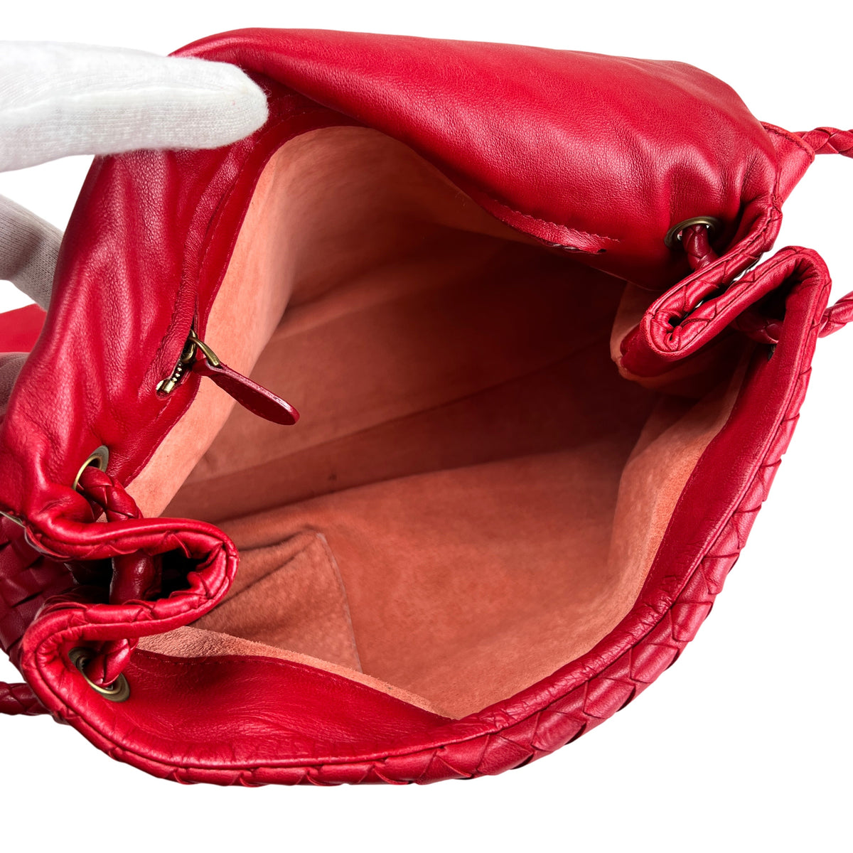 Bottega Veneta Red Shoulder Bags A-17240