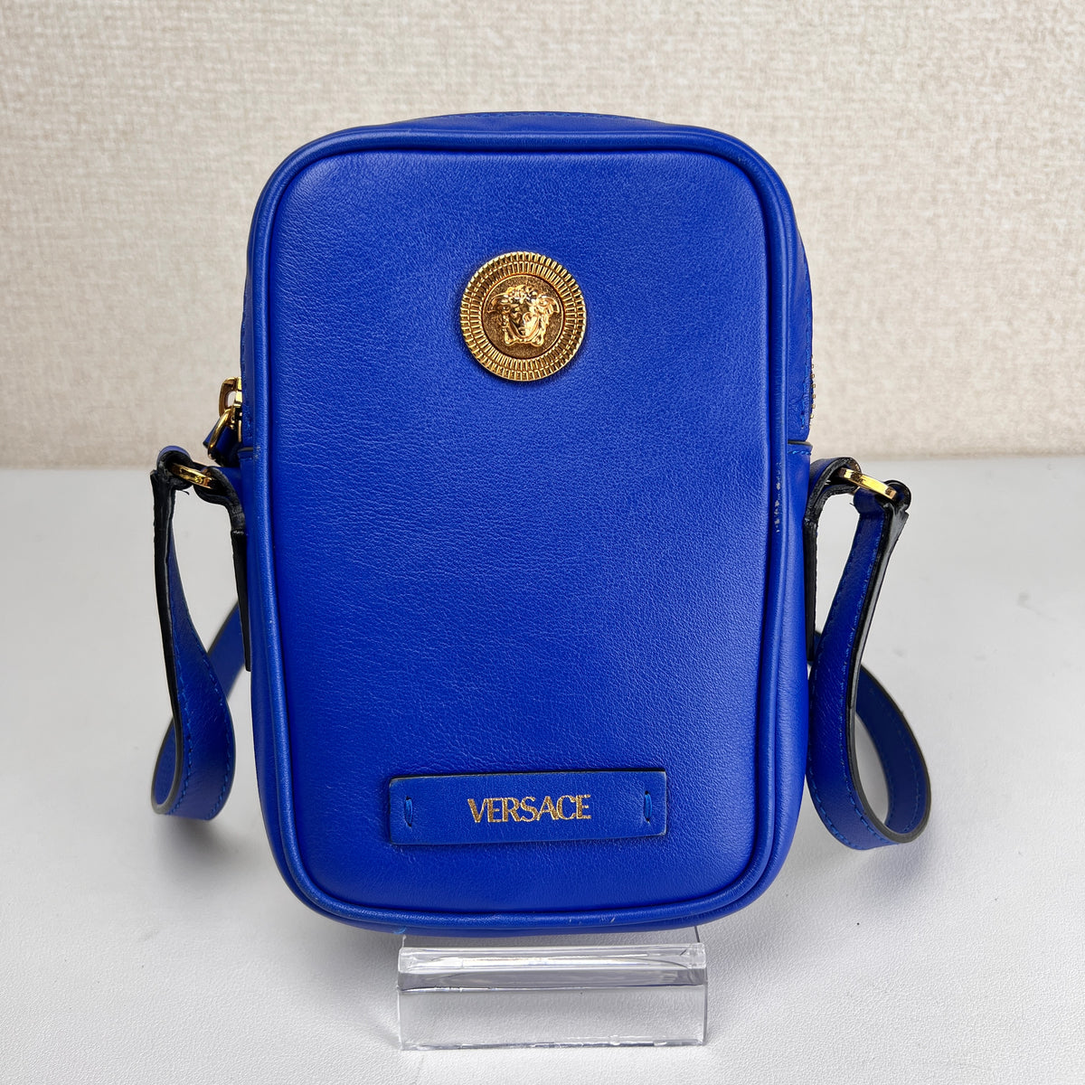 Versace Navy Shoulder Bags A-17244