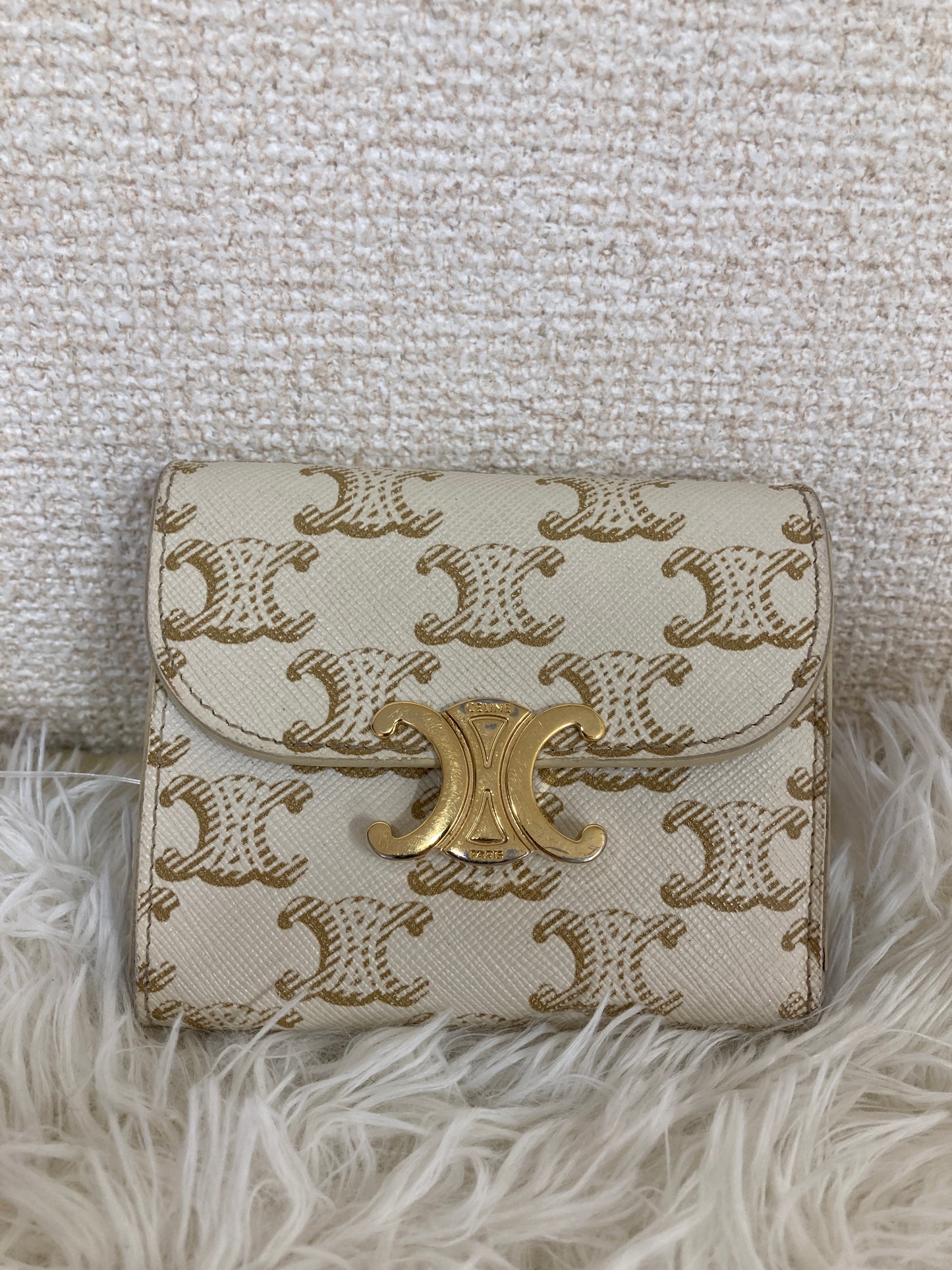 Celine White Wallets A-17258