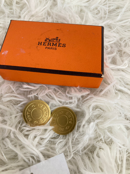 Hermes Gold Earrings A-17283