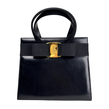 Ferragamo Black Handle Bags A-17398