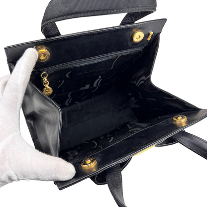 Ferragamo Black Handle Bags A-17398