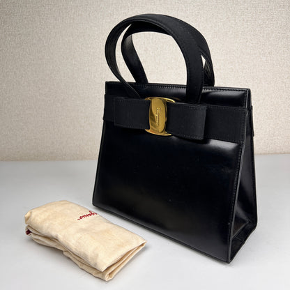 Ferragamo Black Handle Bags A-17398