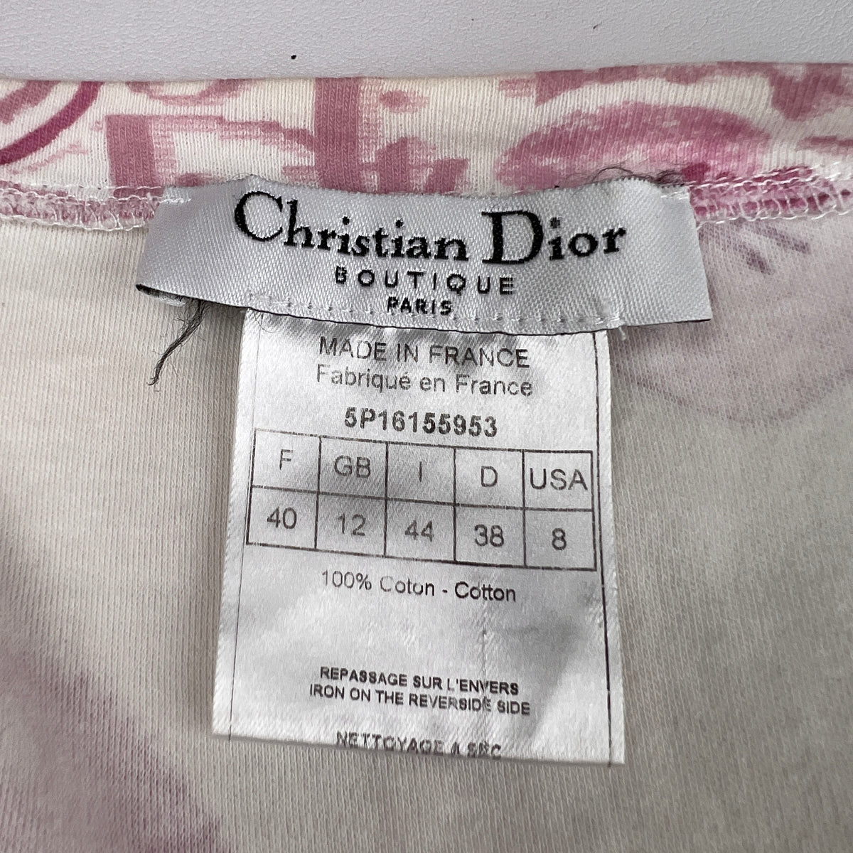 Dior Pink Apparel A-17399