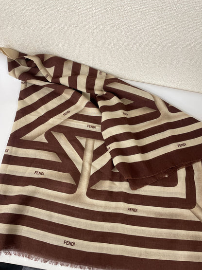 Fendi Brown Scarves A-17412