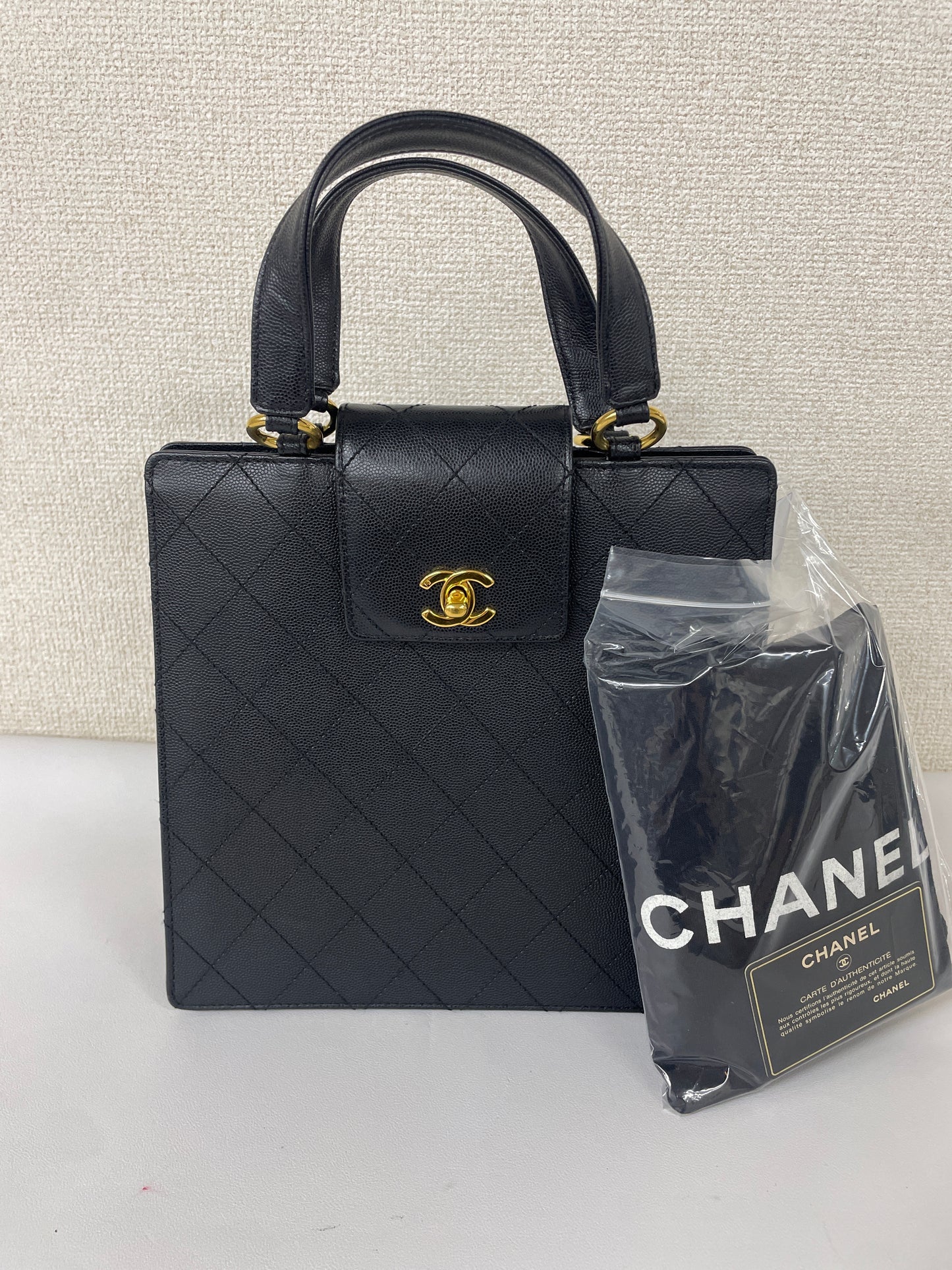 Chanel Black Handle Bags A-17414