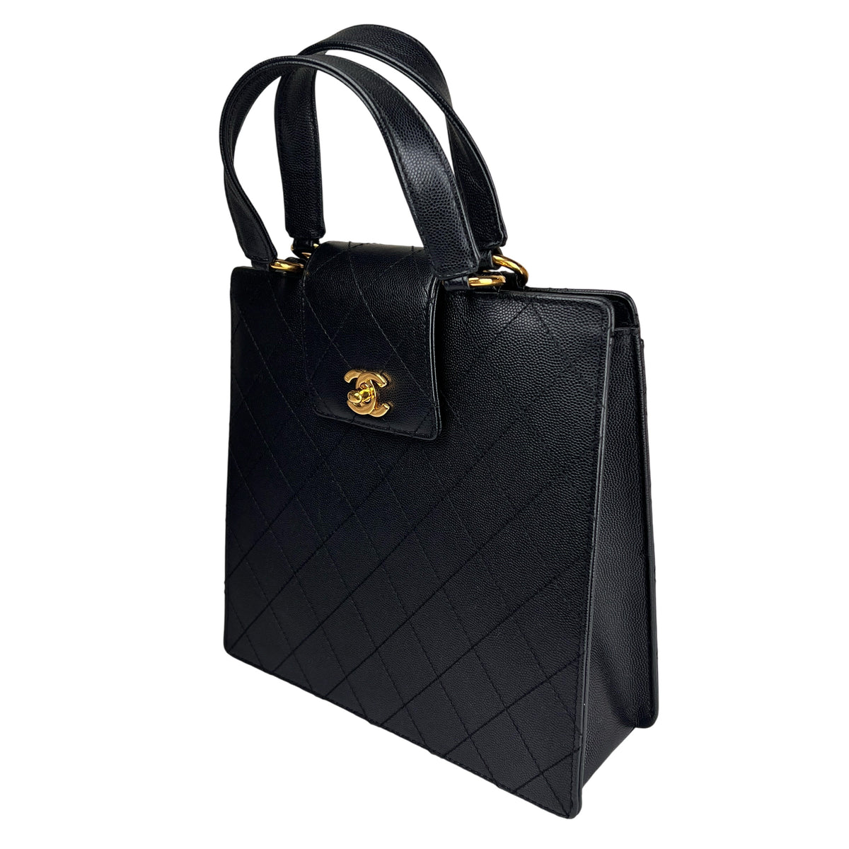 Chanel Black Handle Bags A-17414