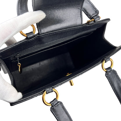 Chanel Black Handle Bags A-17414
