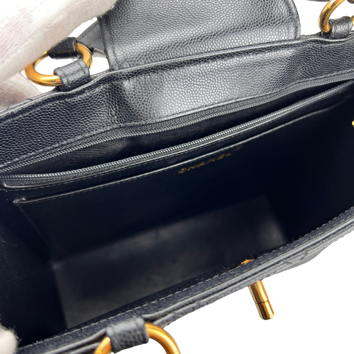 Chanel Black Handle Bags A-17414
