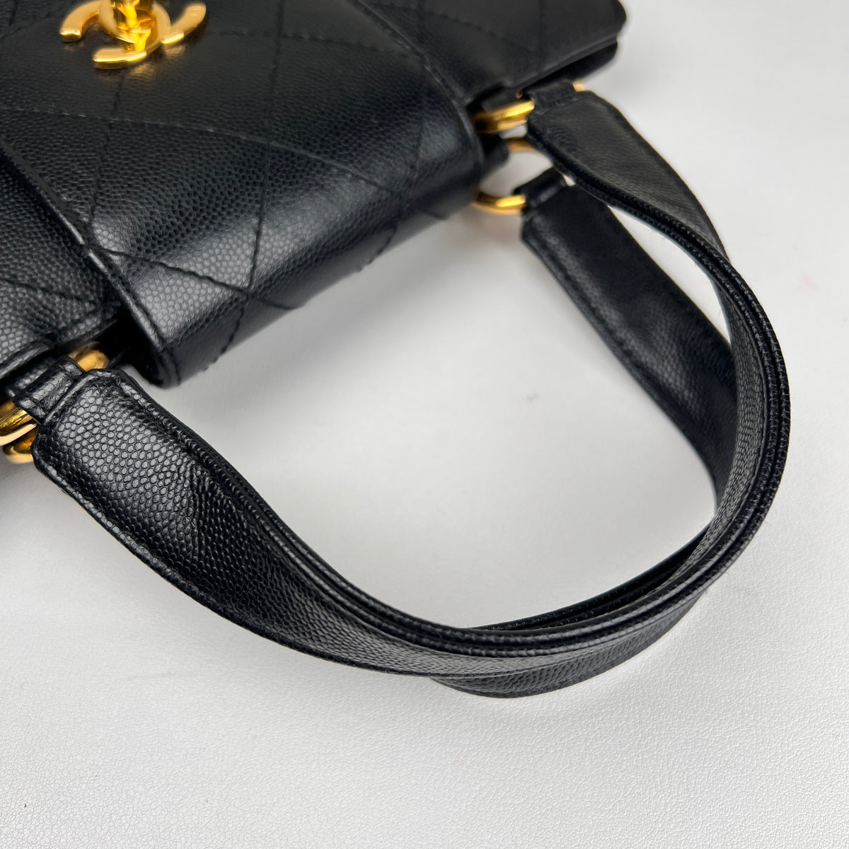 Chanel Black Handle Bags A-17414