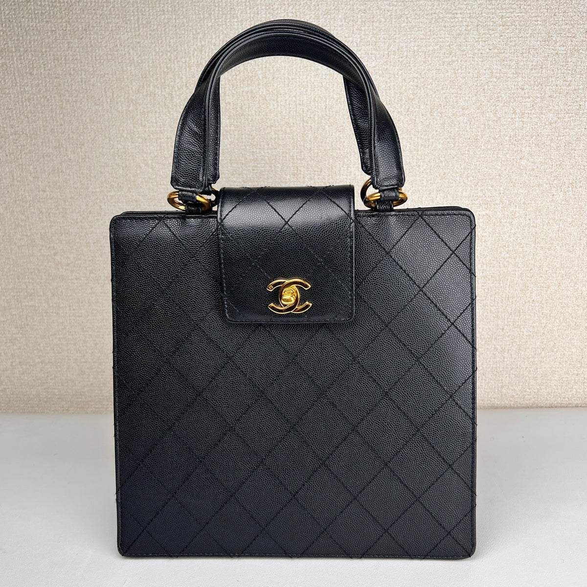 Chanel Black Handle Bags A-17414