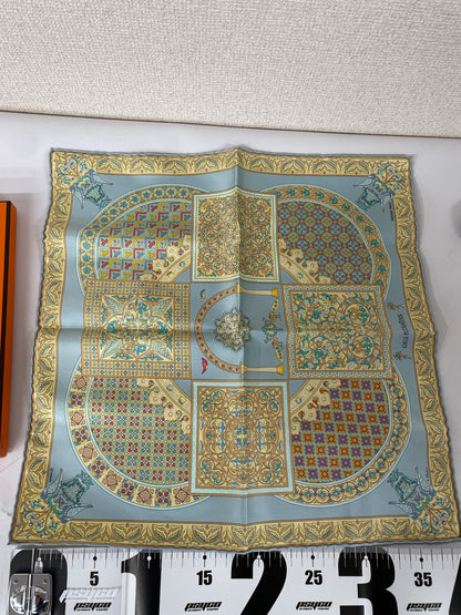 Hermes Blue Scarves A-17417