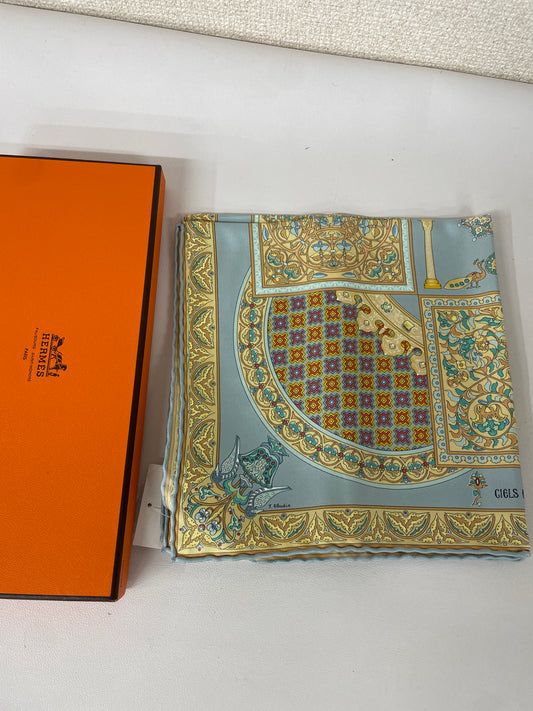 Hermes Blue Scarves A-17417