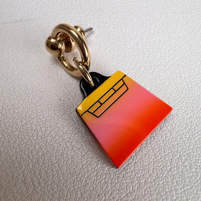 Hermes Orange Earrings A-17463