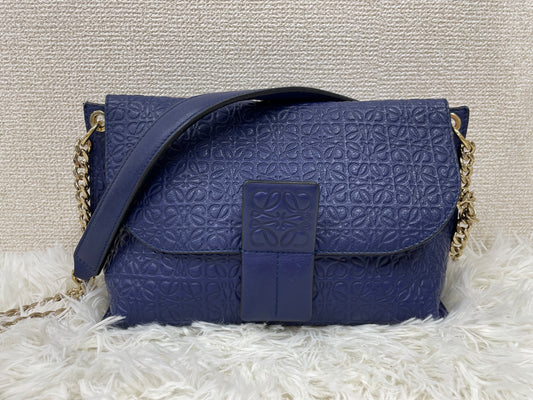 Loewe Navy Shoulder Bags A-17486