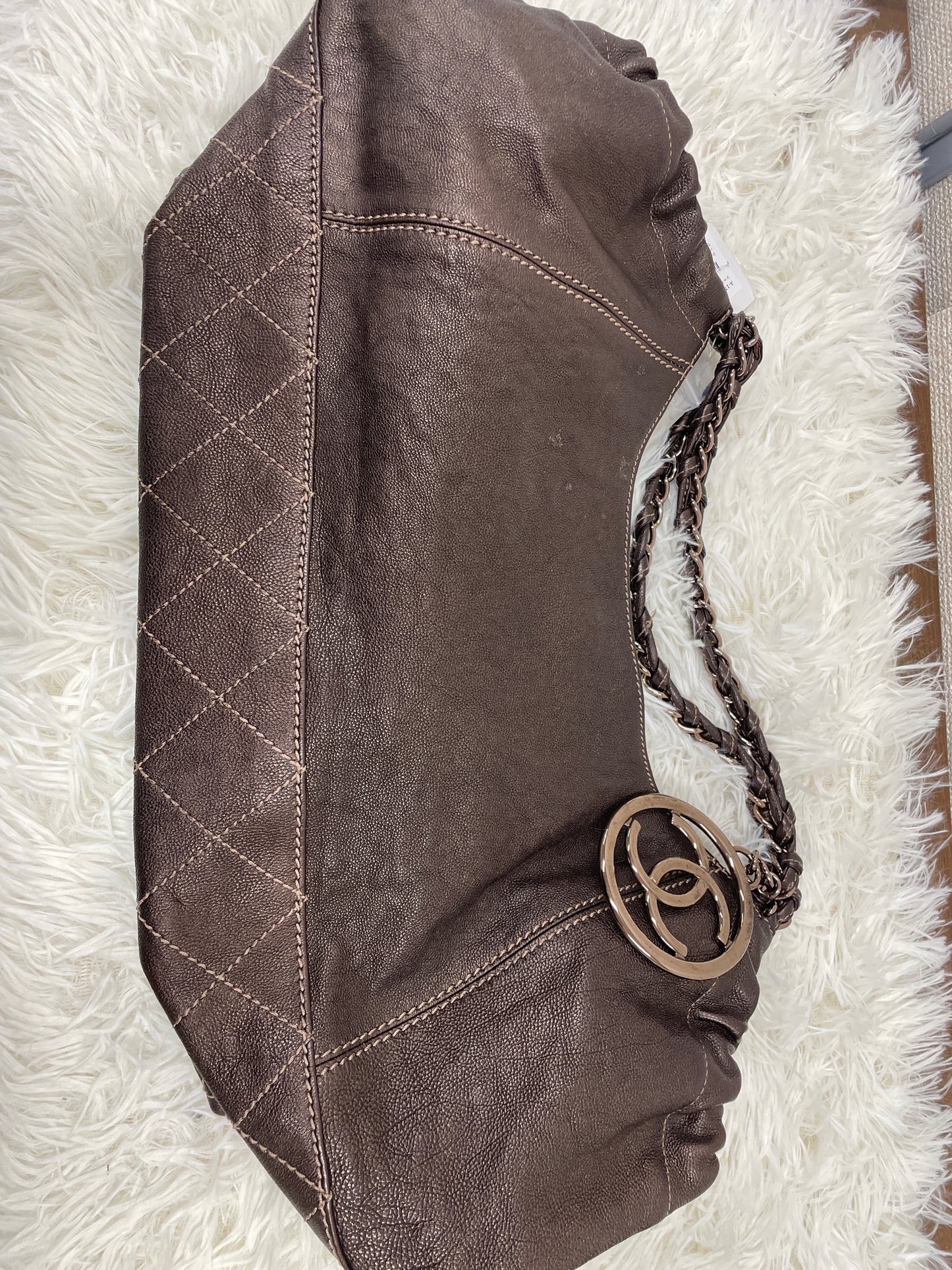 Chanel Brown Handle Bags A-17489