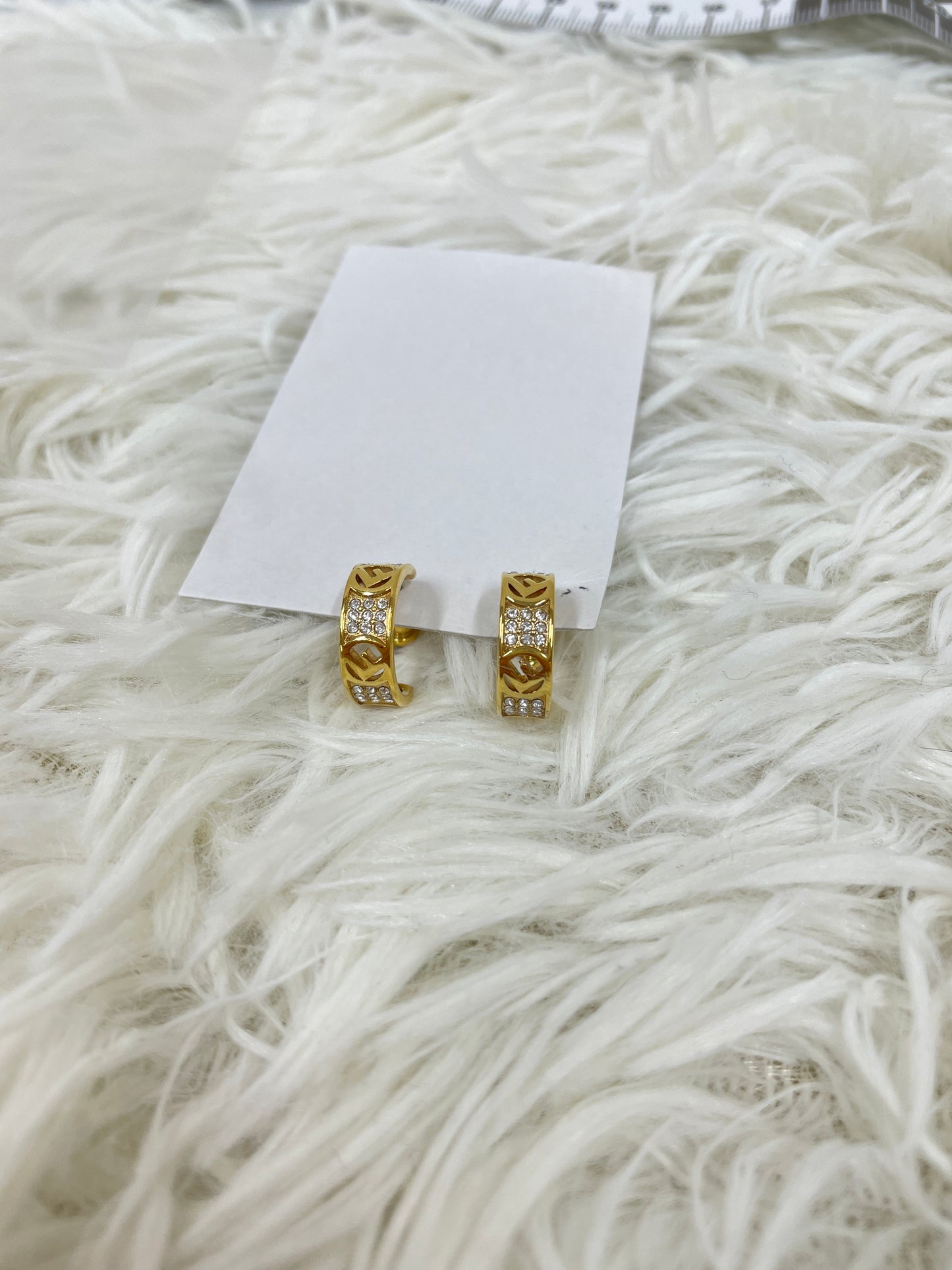 Fendi Gold Earrings A-17500