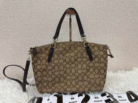 Coach Brown Handle Bags A-17587