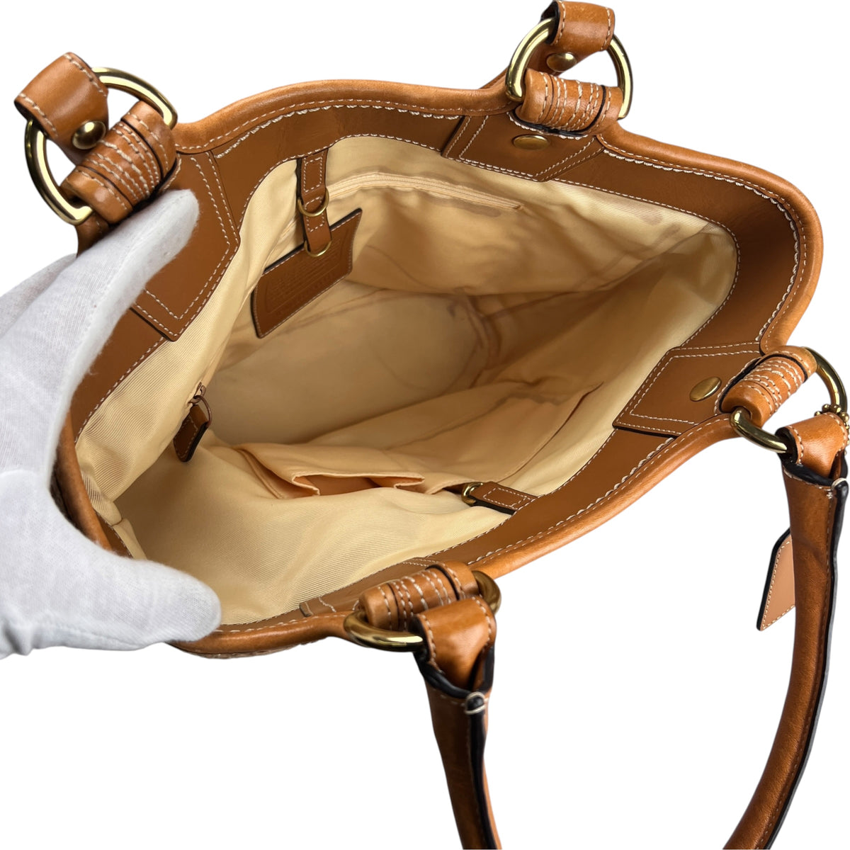 Coach Beige Tote Bags A-17597