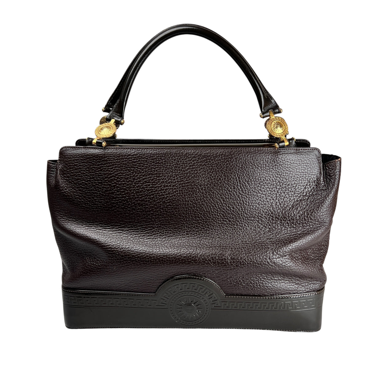 Versace Brown Handle Bags A-17643