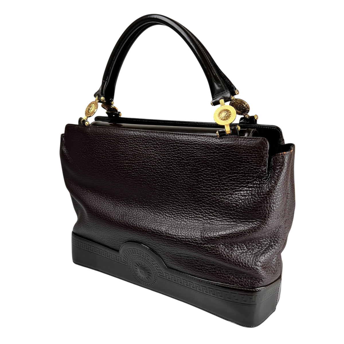 Versace Brown Handle Bags A-17643