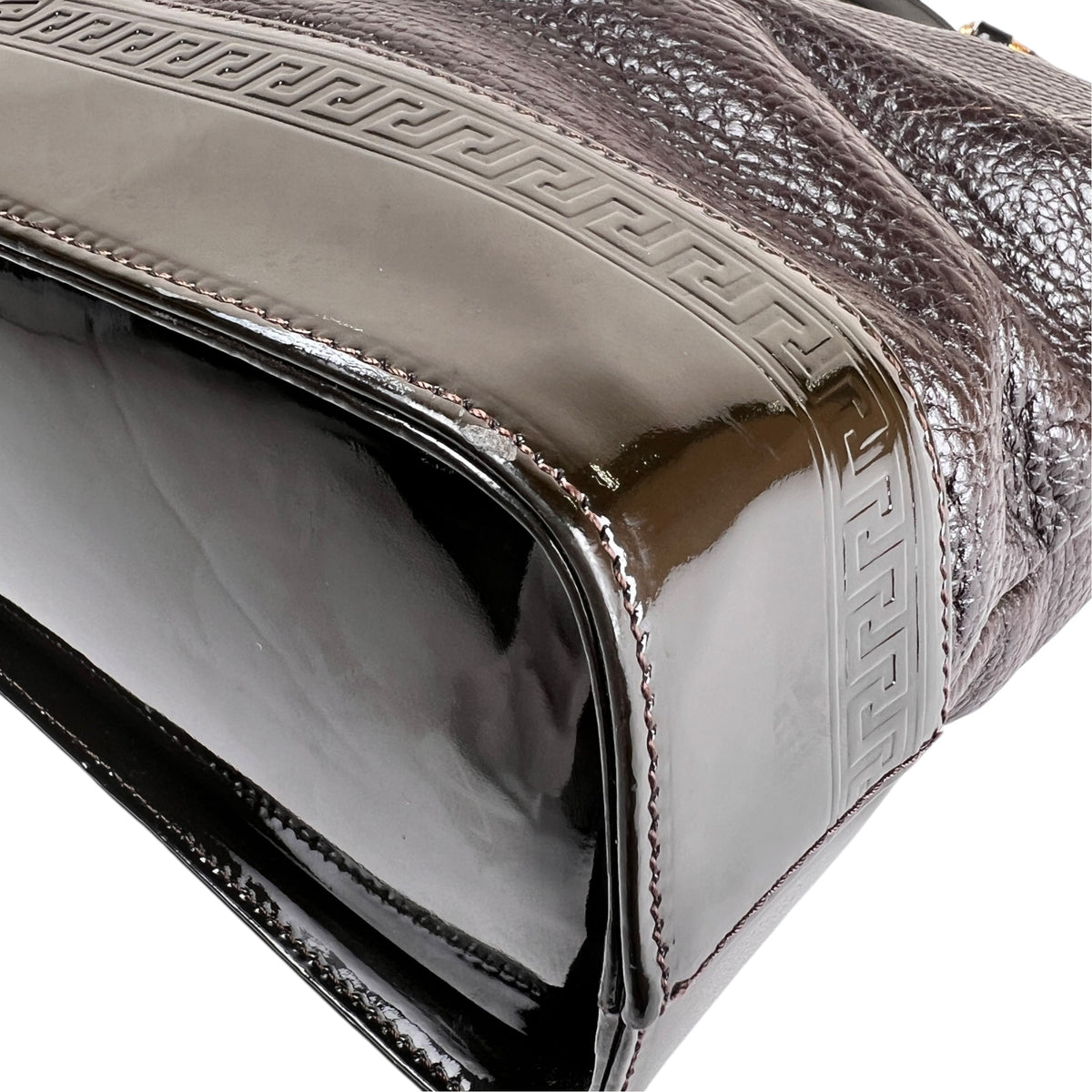 Versace Brown Handle Bags A-17643