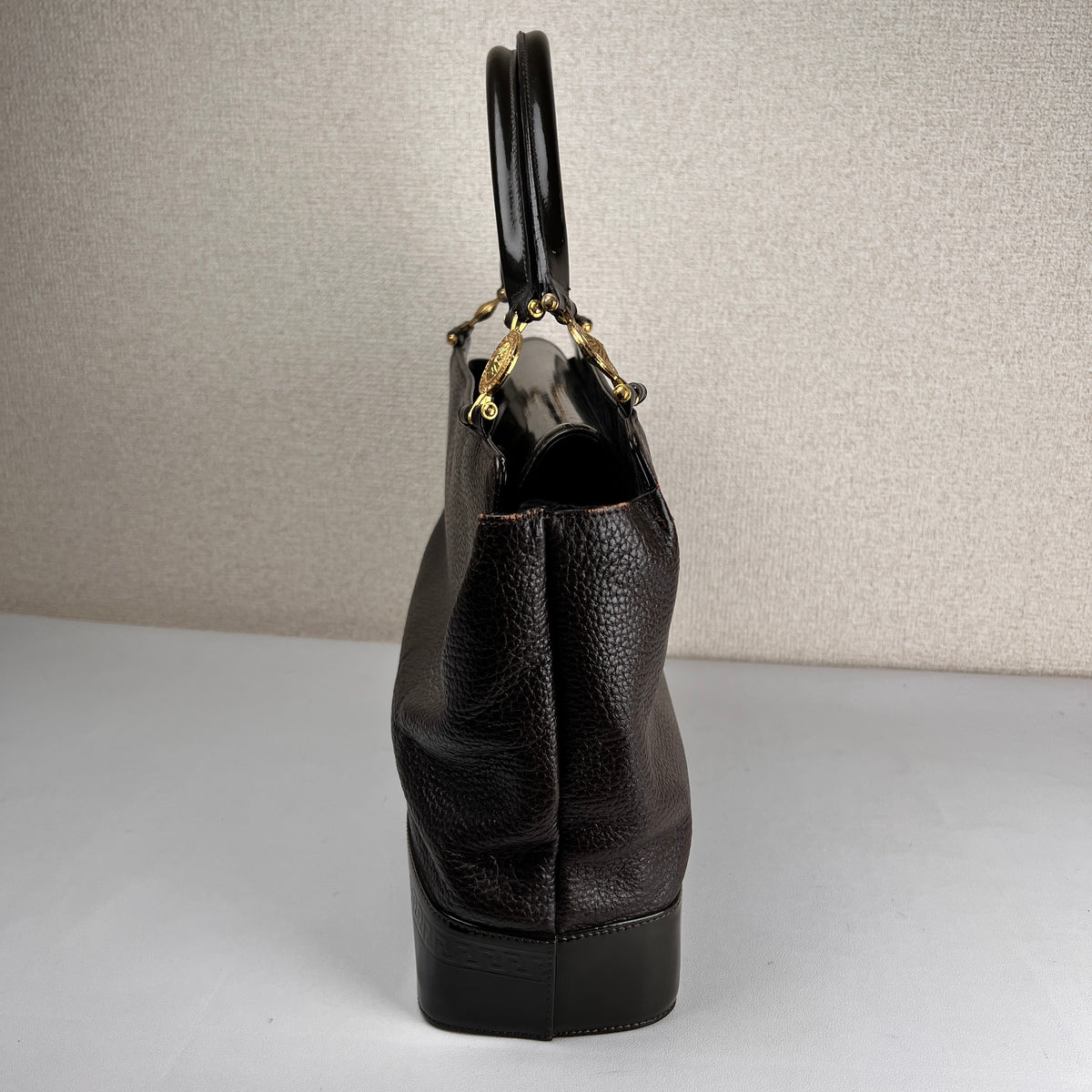 Versace Brown Handle Bags A-17643