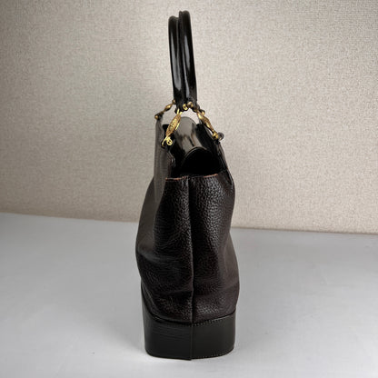 Versace Brown Handle Bags A-17643