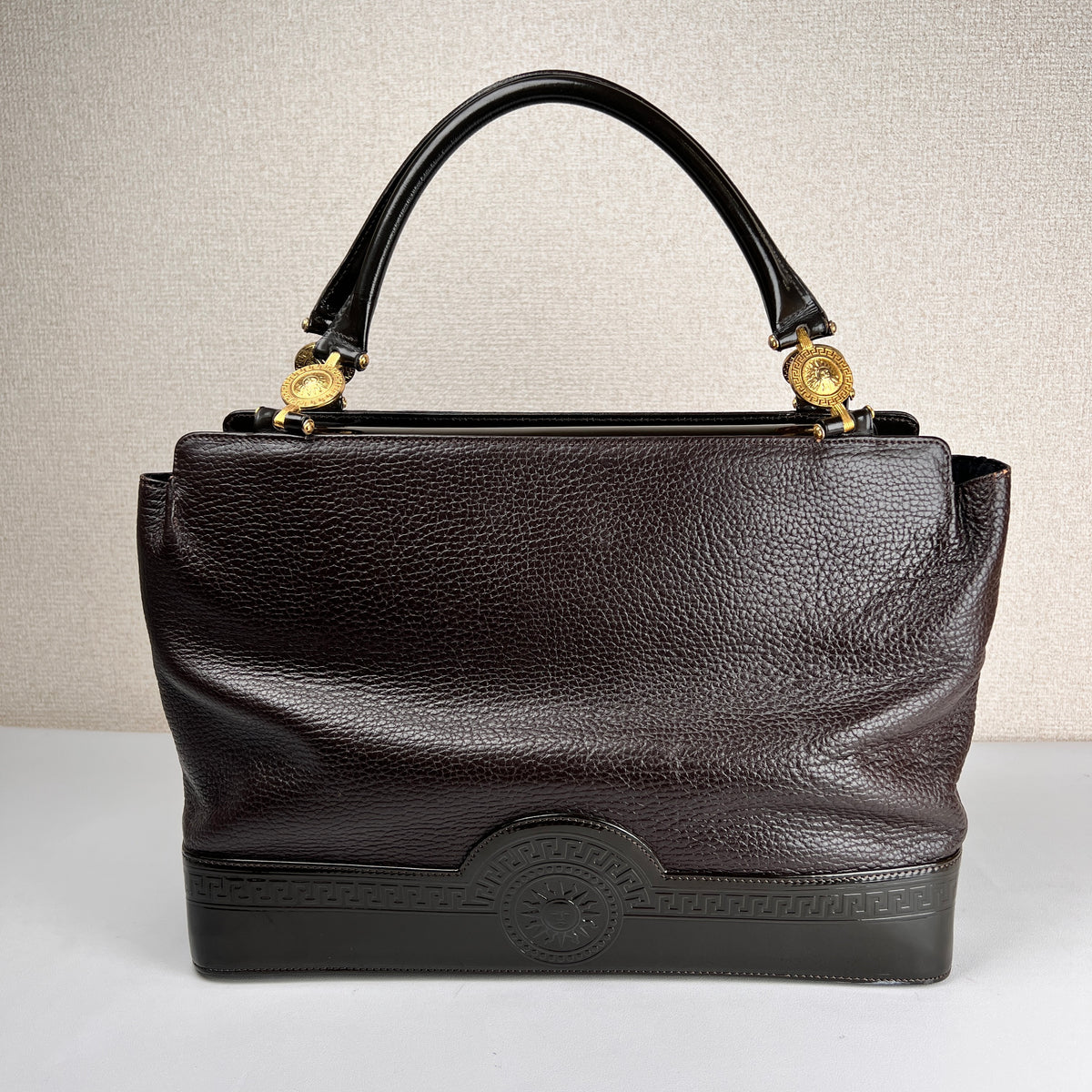 Versace Brown Handle Bags A-17643