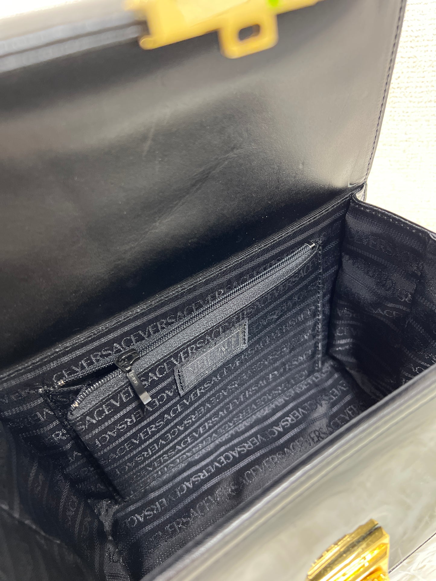 Versace Black Handle Bags A-17646