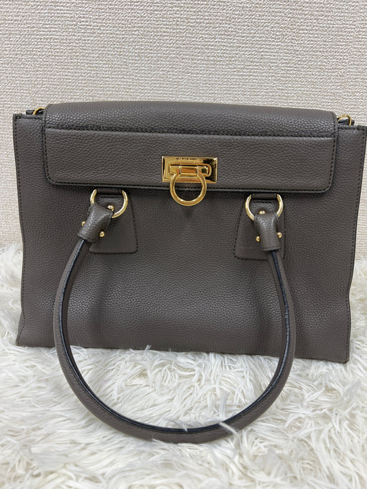 Ferragamo Gray Handle Bags A-17649