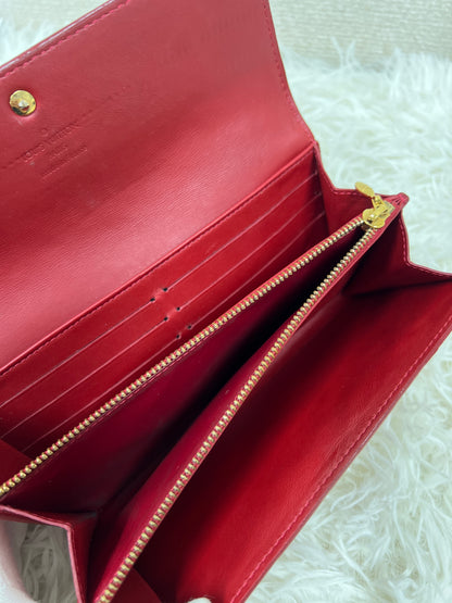 Louis Vuitton Red Wallets A-17665