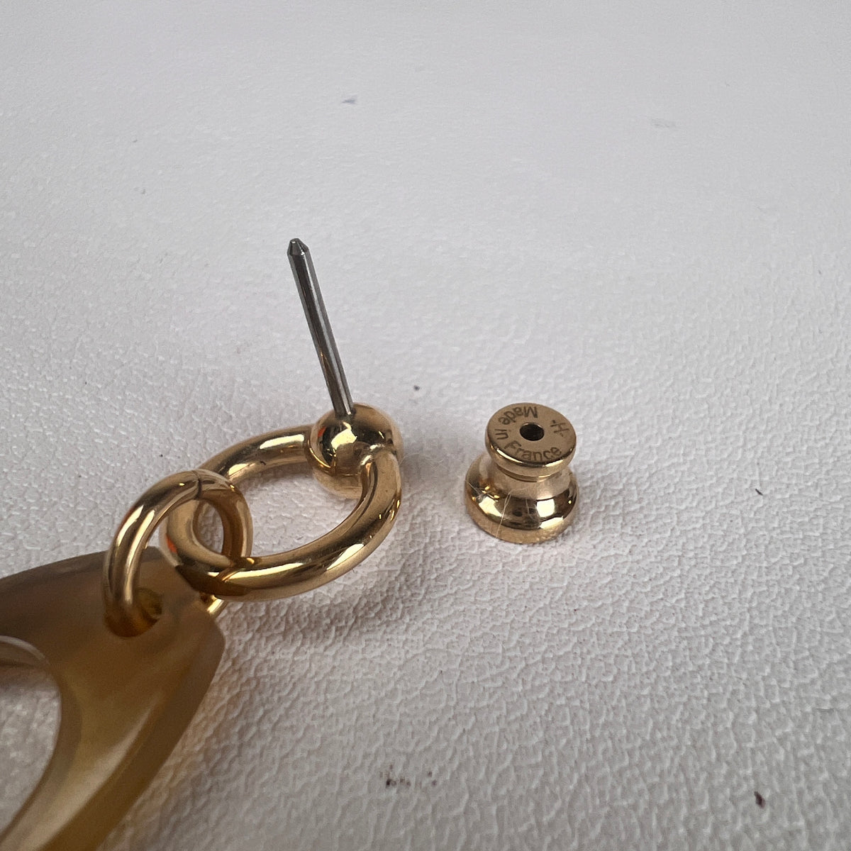 Hermes Gold Earrings A-17679