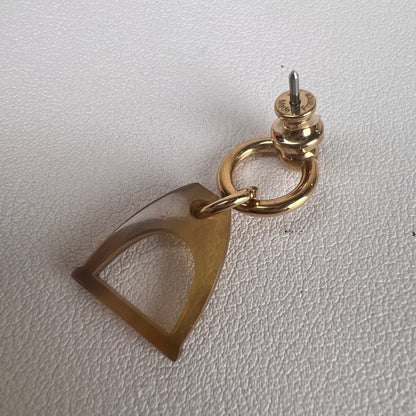 Hermes Gold Earrings A-17679