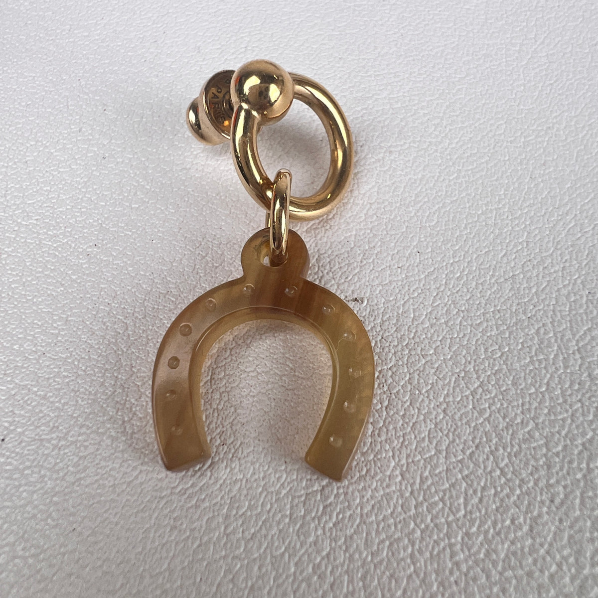 Hermes Gold Earrings A-17679