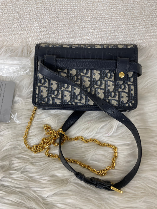 Dior Navy Handle Bags A-17731
