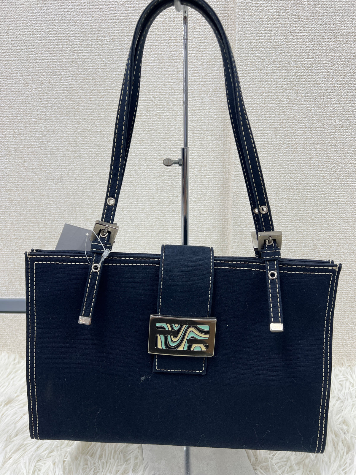 Fendi Navy Tote Bags A-17800