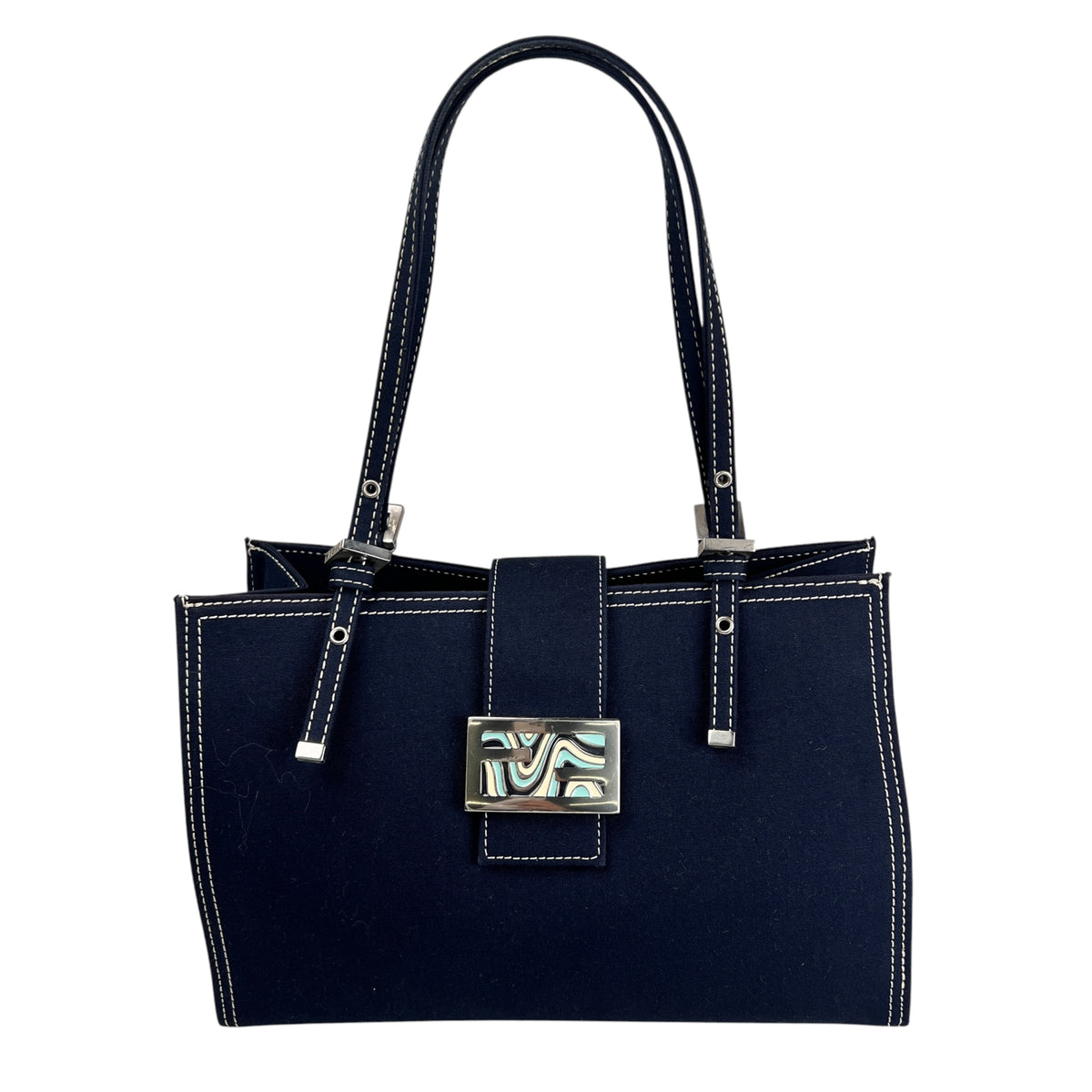 Fendi Navy Tote Bags A-17800
