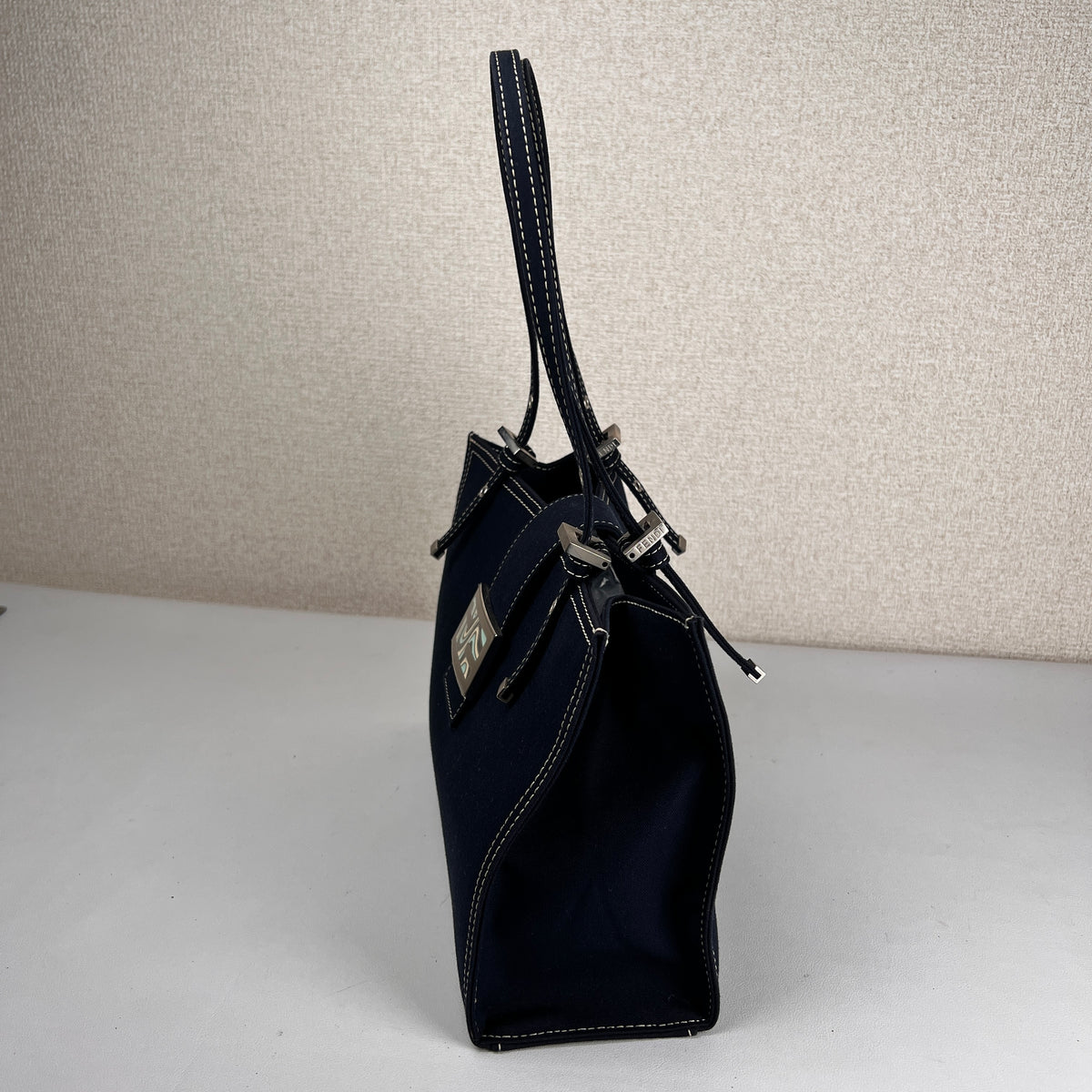 Fendi Navy Tote Bags A-17800
