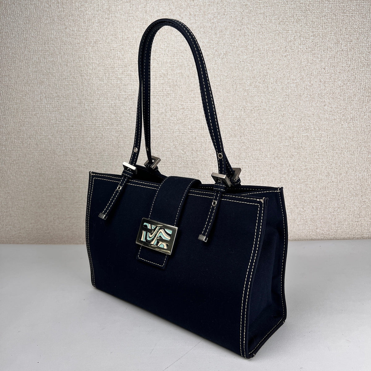 Fendi Navy Tote Bags A-17800