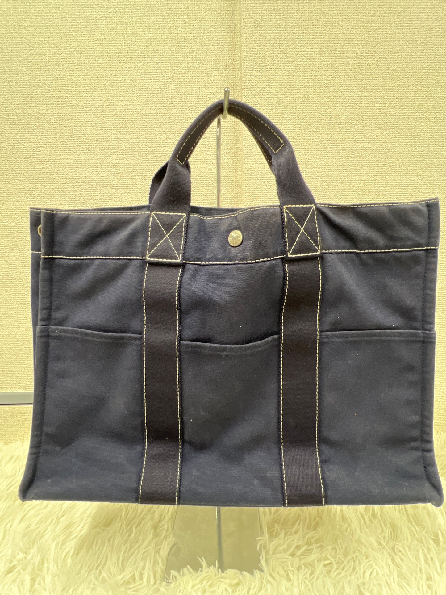 Hermes Navy Handle Bags A-17803