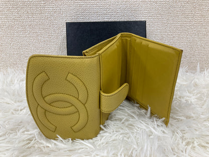 Chanel Yellow Wallets A-17850