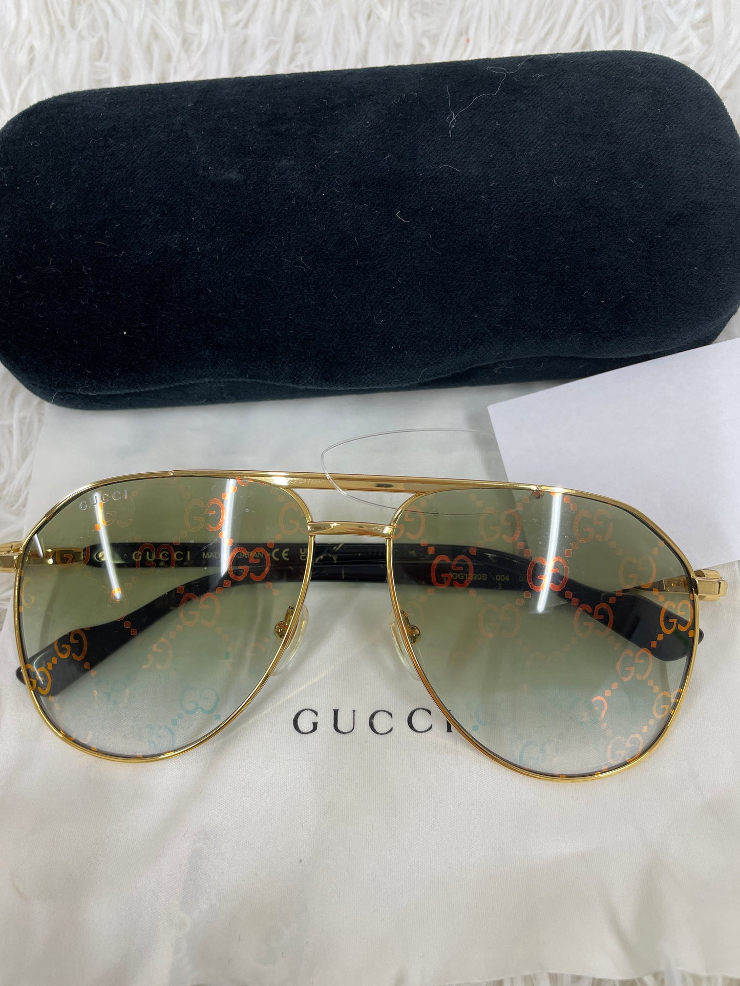 Gucci Gold Sunglasses A-17909
