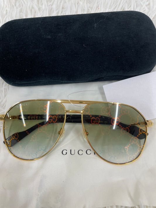Gucci Gold Sunglasses A-17909