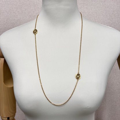Fendi Gold Necklaces A-17924