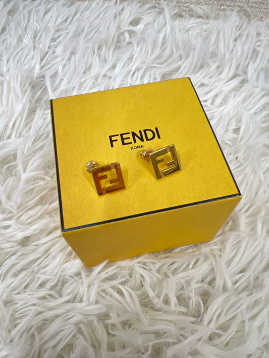 Fendi Gold Earrings A-17927