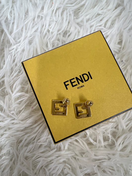 Fendi Gold Earrings A-17927