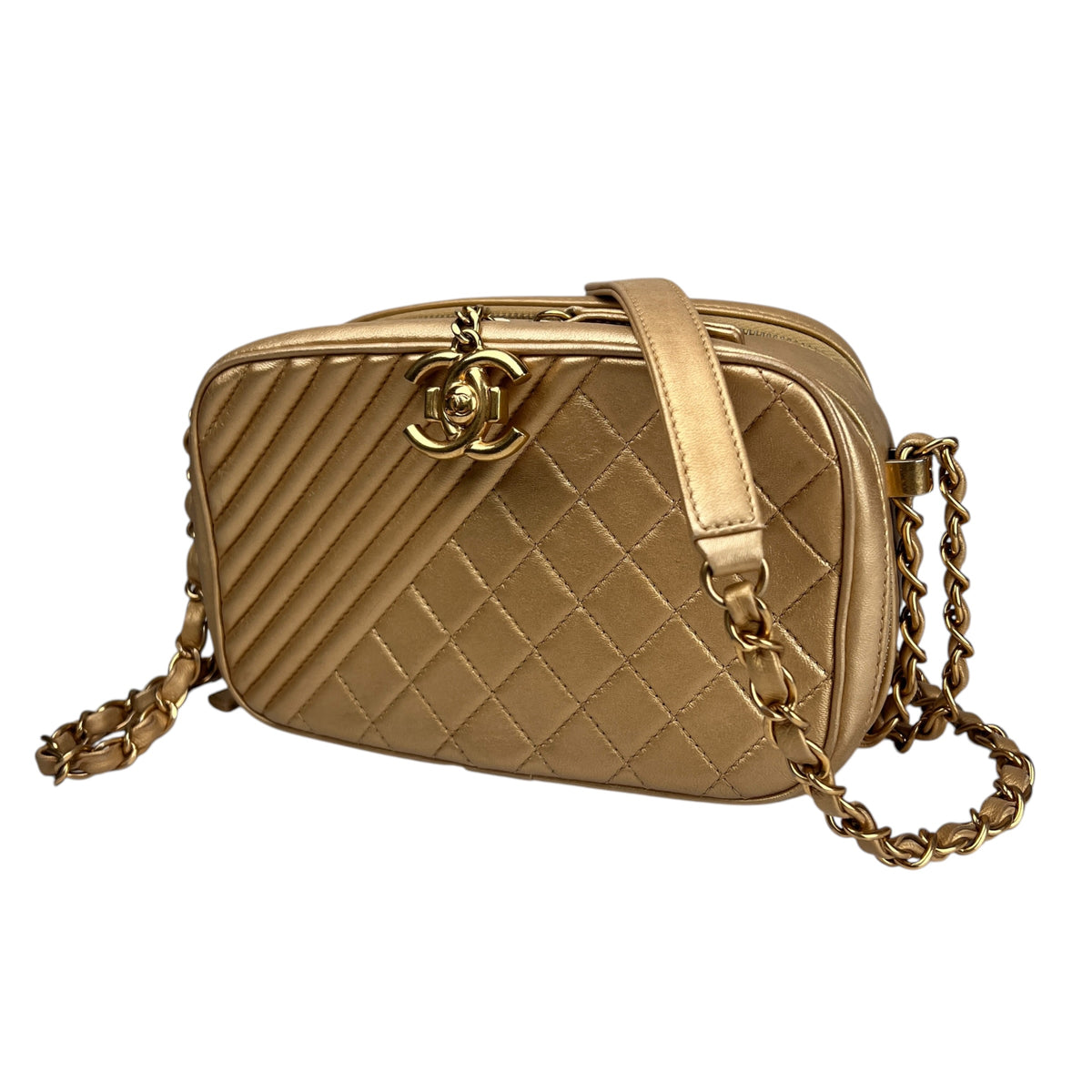 Chanel Gold Shoulder Bags A-17951
